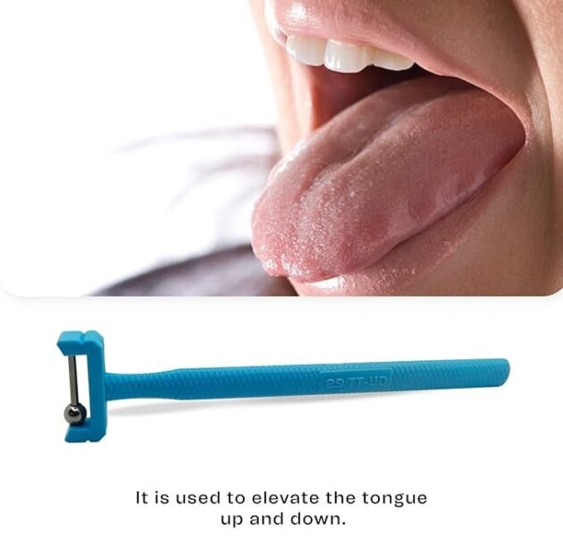 TT-UD oral motor therapy tool without spring in cyan color