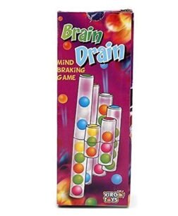 Brain Drain Puzzle Game with colorful pieces and compact design for all age groups