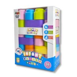 Infant Soft Building Blocks – safe, stackable Montessori toy for babies