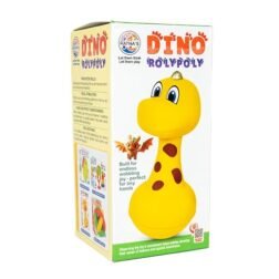 Dino Roly Poly Toy – Push and Wobble Dinosaur Toy with Sound for Babies