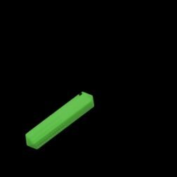 Hex Stick Green – Baby Teething Silicone Toy